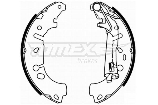 Sada brzdových čelistí TOMEX Brakes